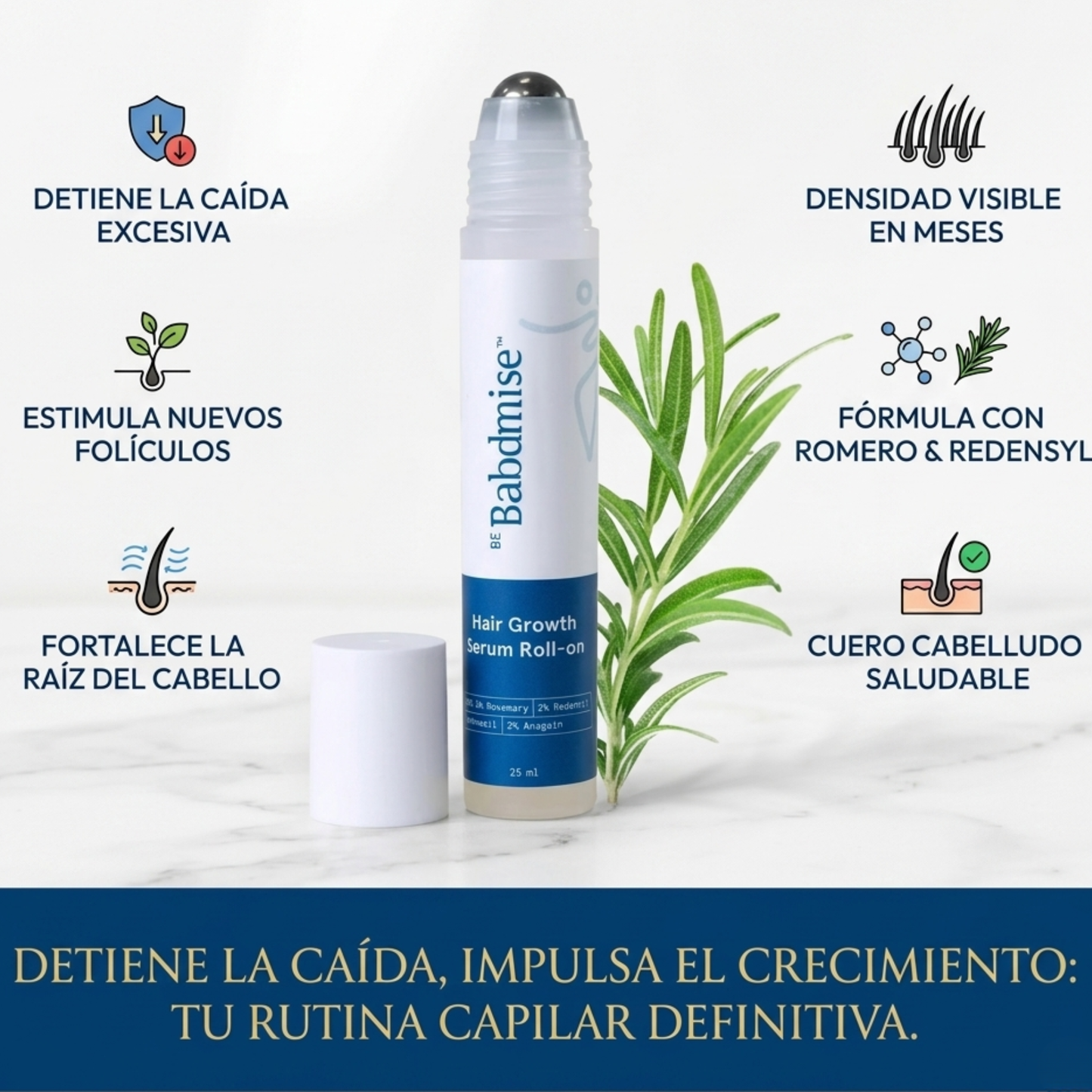 Badmise Sérum Capilar: Multiplica el Volumen de tu Cabello desde la Raíz.